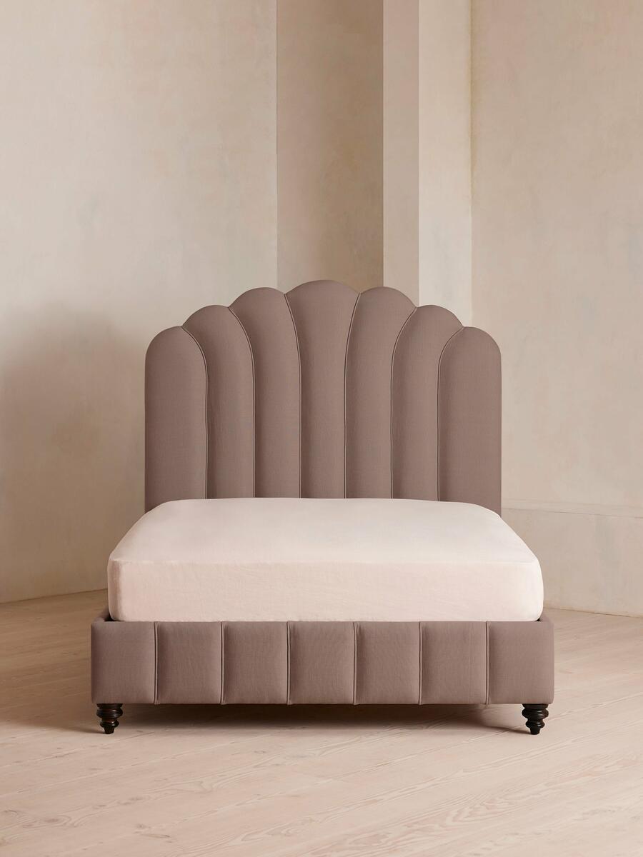 Manette Bed - Double - Linen - Mushroom - Listing - Image 3