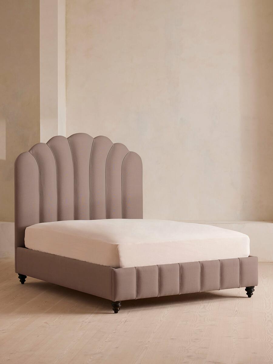 Manette Bed - Double - Linen - Mushroom - Listing - Image 2