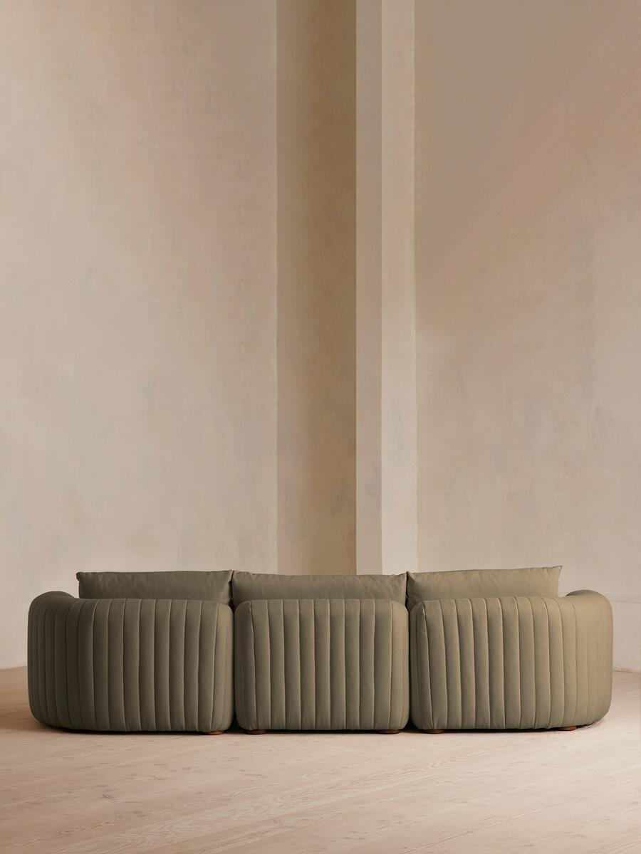 Vivienne Modular Sofa - Four Seater - Linen - Sage - Images - Image 3