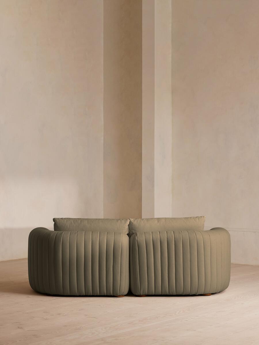 Vivienne Modular Sofa - Three Seater - Linen - Sage - Images - Image 4