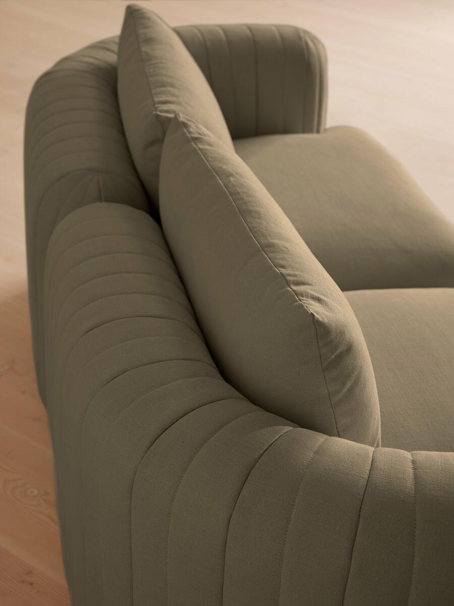 Vivienne Modular Sofa - Three Seater - Linen - Sage - Images - Image 5