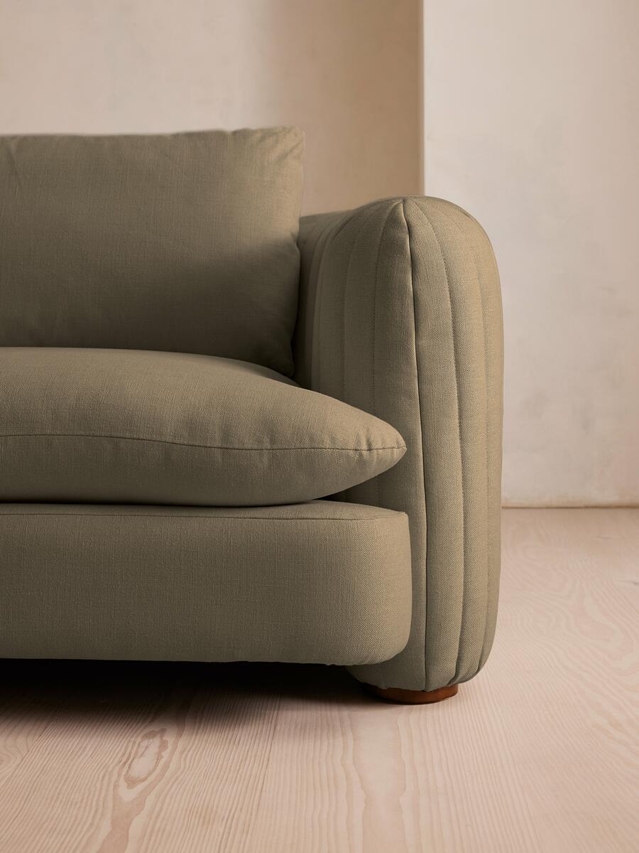 Vivienne Modular Sofa - Three Seater - Linen - Sage - Images - Image 6