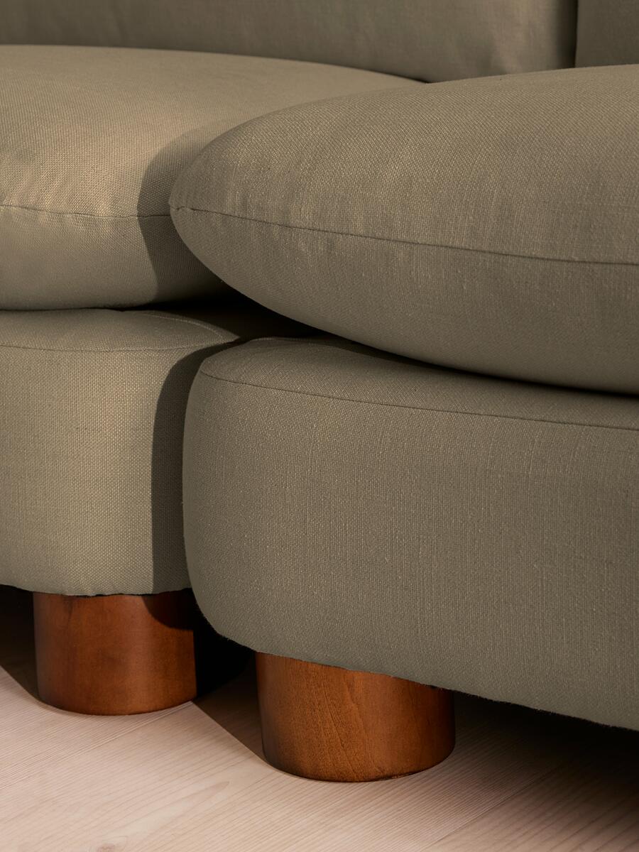 Vivienne Modular Sofa - Three Seater - Linen - Sage - Images - Image 7