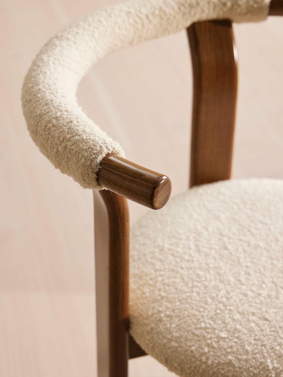 Pair of Zita Dining Chairs - Boucle - Natural - Images - Image 9