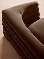 Laura Three Seater Sofa - Velvet - Chocolate - Images - Thumbnail 9
