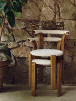 Pair of Zita Dining Chairs - Boucle - Natural - Lifestyle - Thumbnail 4