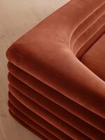 Laura Three Seater Sofa - Velvet - Rust - Images - Thumbnail 6