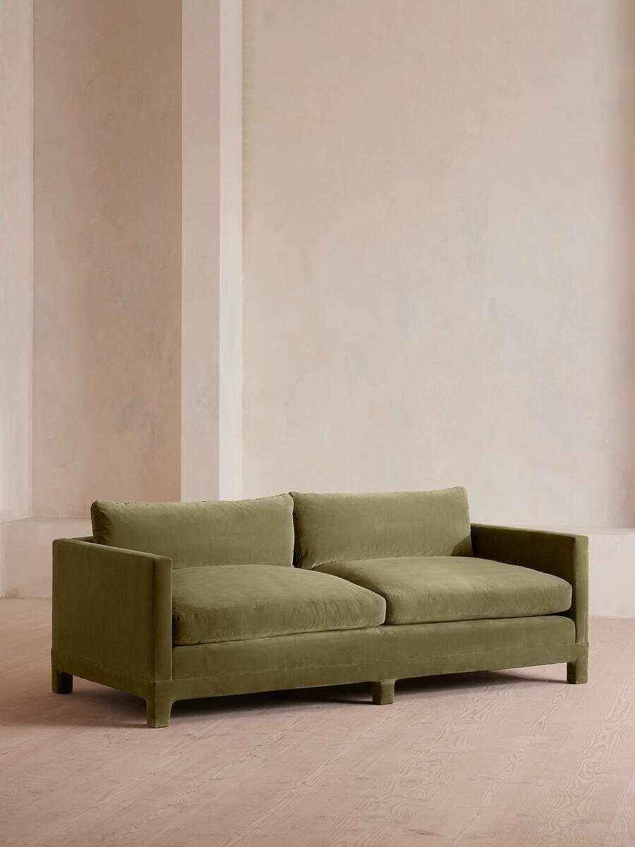 Ashford Three Seater Sofa - Velvet - Lichen - Listing - Image 2