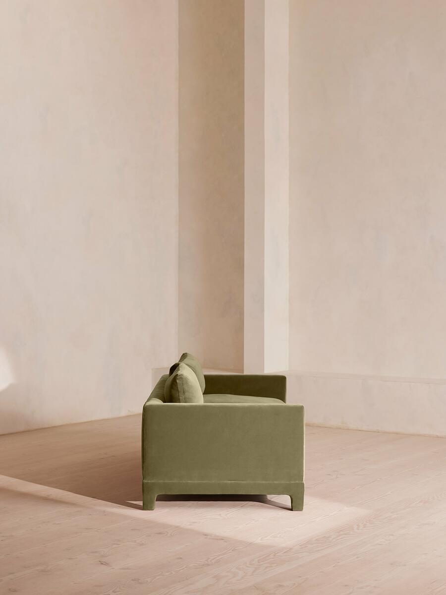 Ashford Three Seater Sofa - Velvet - Lichen - Images - Image 4