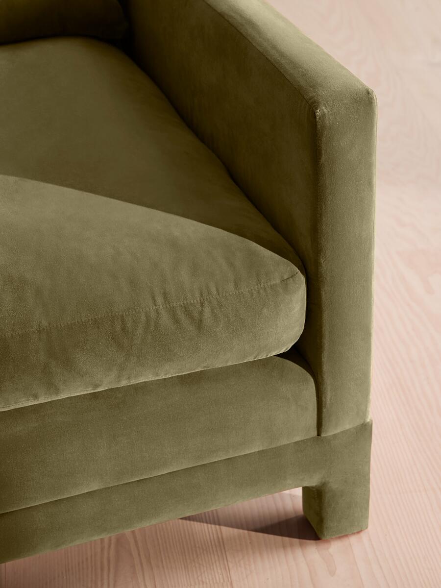 Ashford Three Seater Sofa - Velvet - Lichen - Images - Image 7