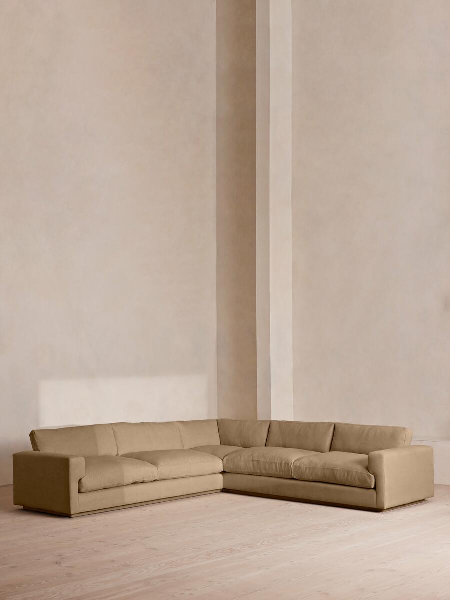 Mossley Corner Sofa - Linen - Wheat - Listing - Image 2