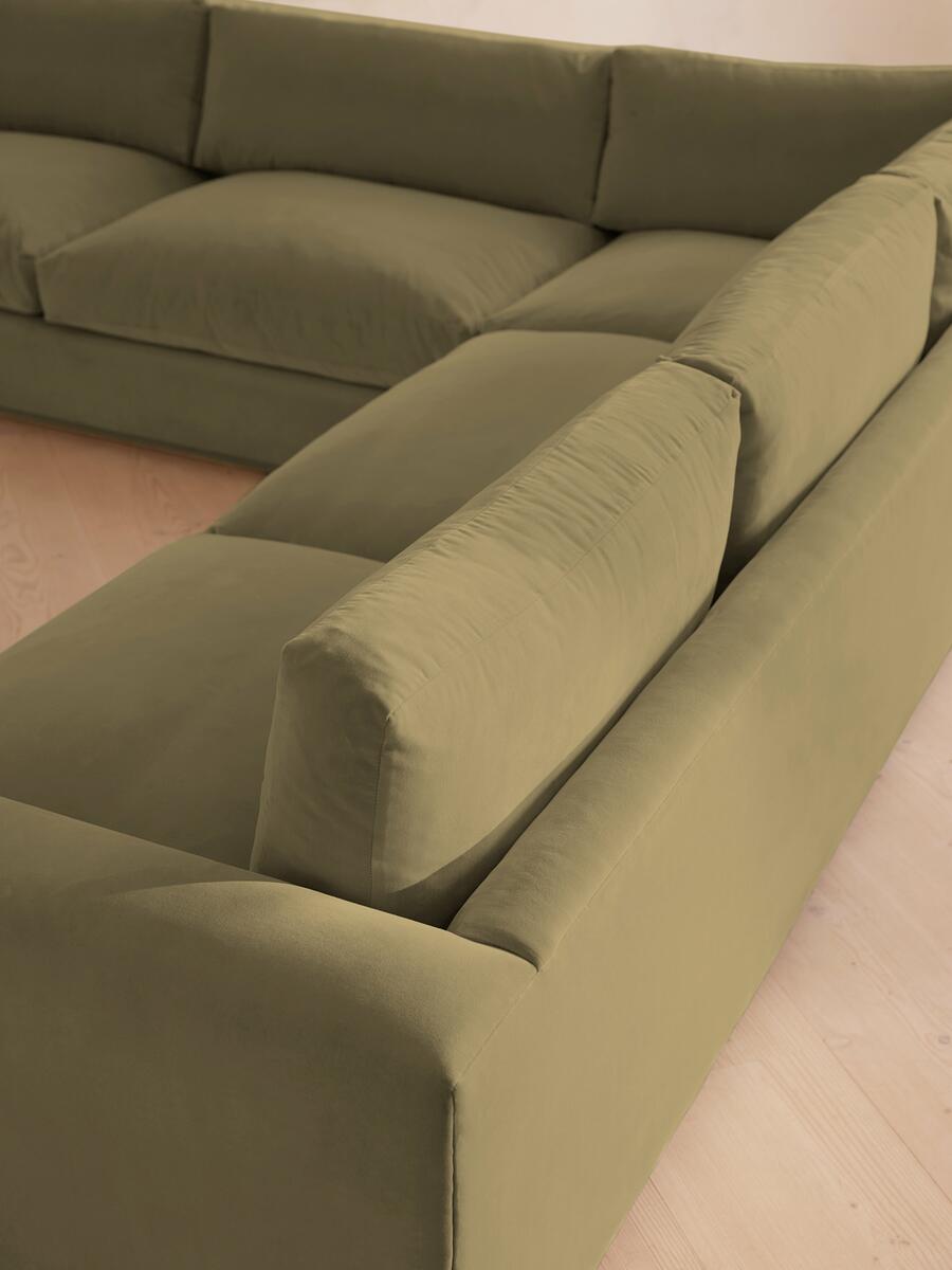 Mossley Corner Sofa - Velvet Lichen - Images - Image 4