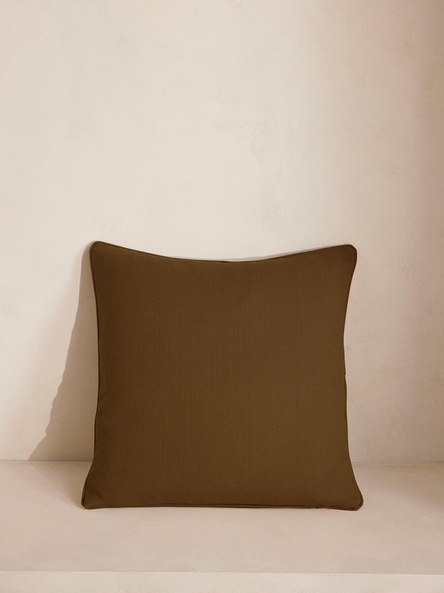 Vinnie Square Cushion - Ochre - Listing - Image 1