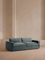 Mossley Three Seater Sofa - Velvet - Grey Blue - Listing - Thumbnail 1