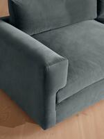 Mossley Three Seater Sofa - Velvet - Grey Blue - Images - Thumbnail 5