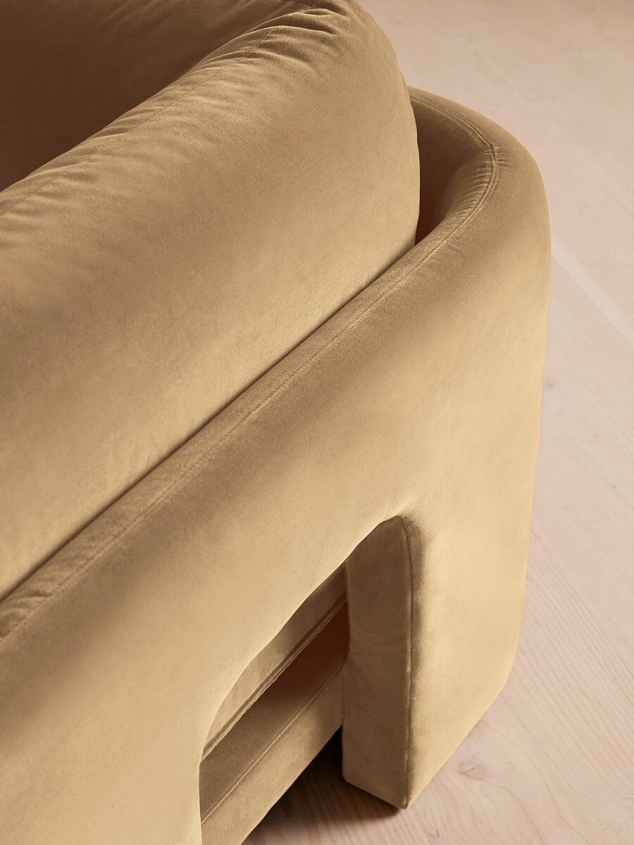 Odell Modular Sofa - Four Seater - Velvet - Camel - Images - Image 5