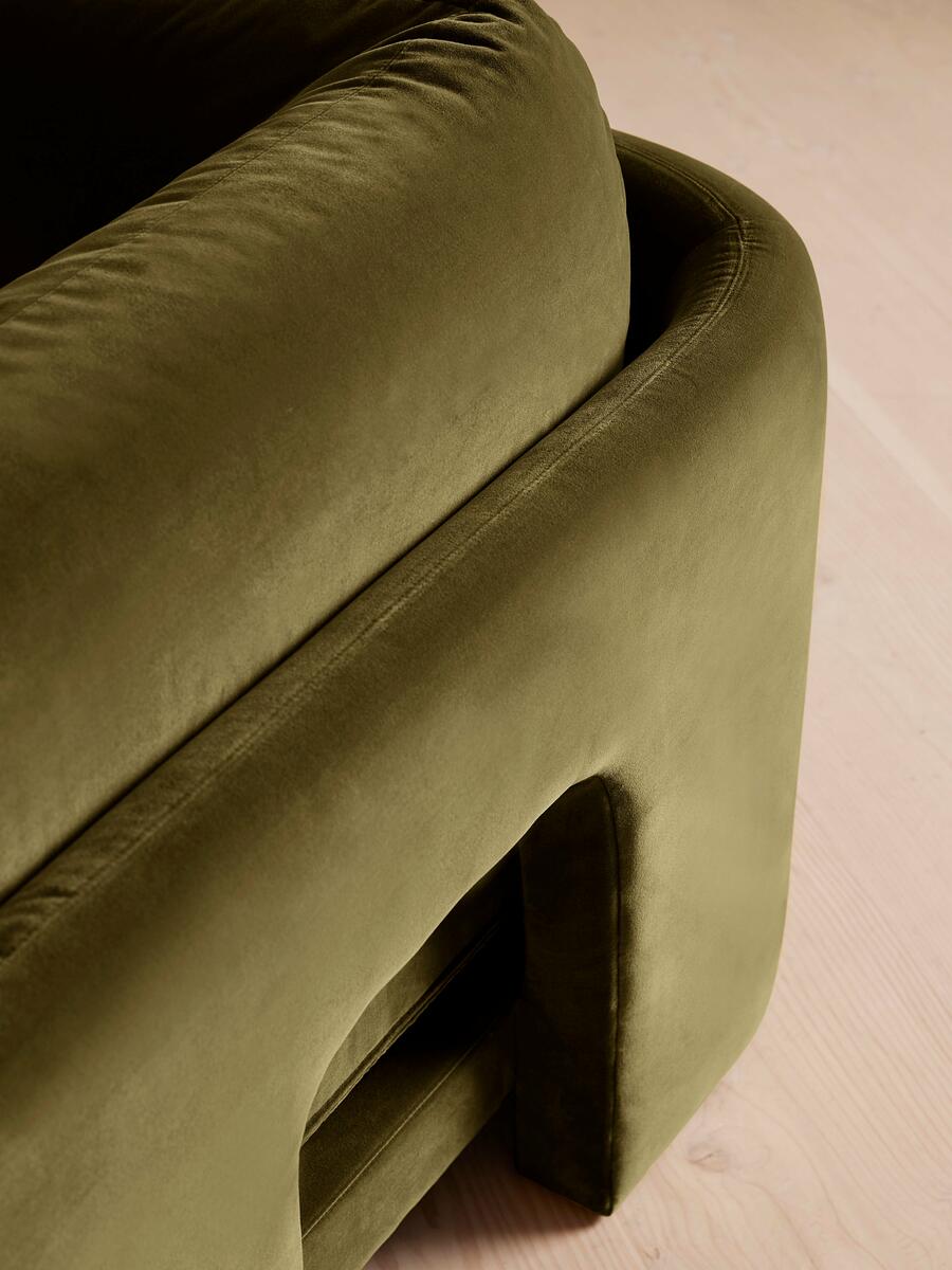 Odell Modular Sofa - Corner Sofa - Velvet - Olive - Images - Image 5