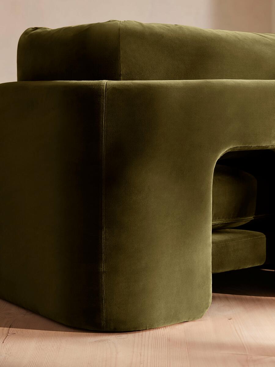 Odell Modular Sofa - Corner Sofa - Velvet - Olive - Images - Image 7