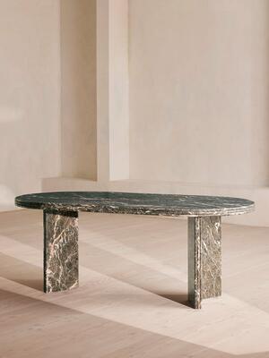Rosaline Dining Table - Griseo Rosa Marble - Hover Image