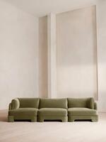 Odell Modular Sofa - Four Seater - Velvet - Lichen - Listing - Thumbnail 1