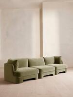 Odell Modular Sofa - Four Seater - Velvet - Lichen - Listing - Thumbnail 2