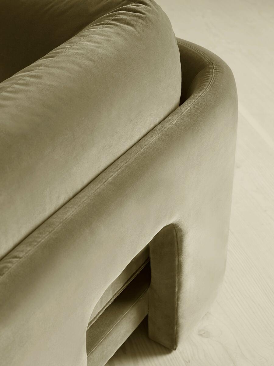 Odell Modular Sofa - Four Seater - Velvet - Lichen - Images - Image 5