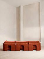 Odell Modular Sofa - Four Seater - Velvet - Rust - Images - Thumbnail 4
