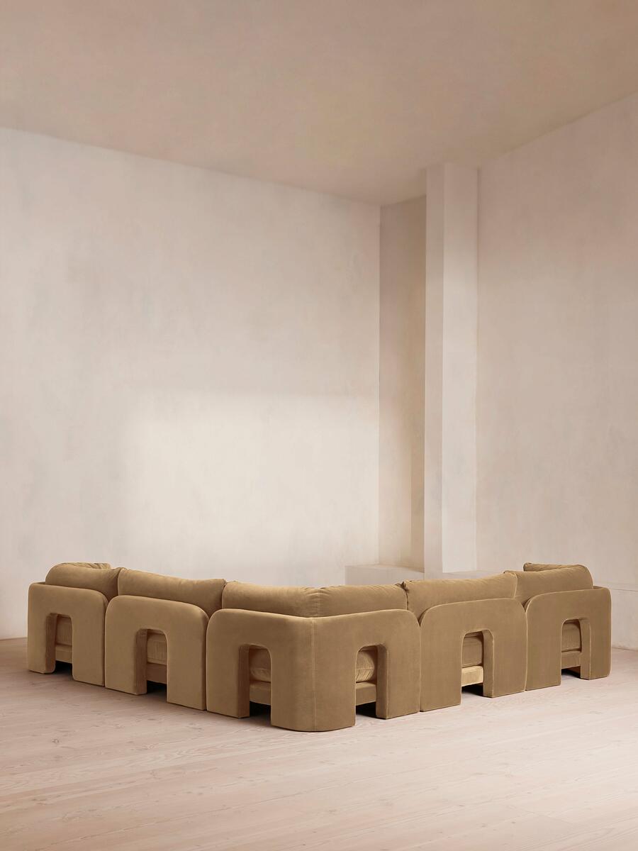 Odell Modular Sofa - Corner Sofa - Velvet - Camel - Images - Image 4