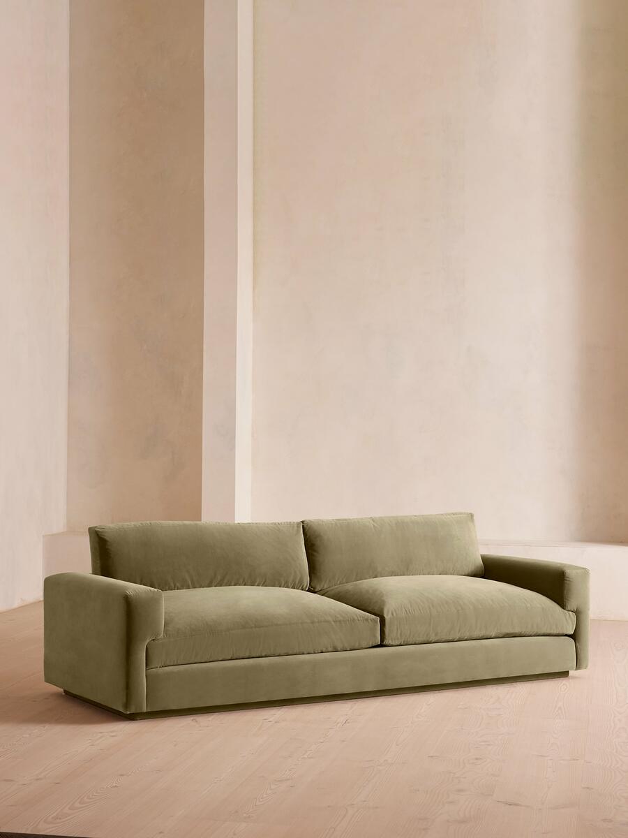Mossley Four Seater Sofa - Velvet Lichen - Listing - Image 1