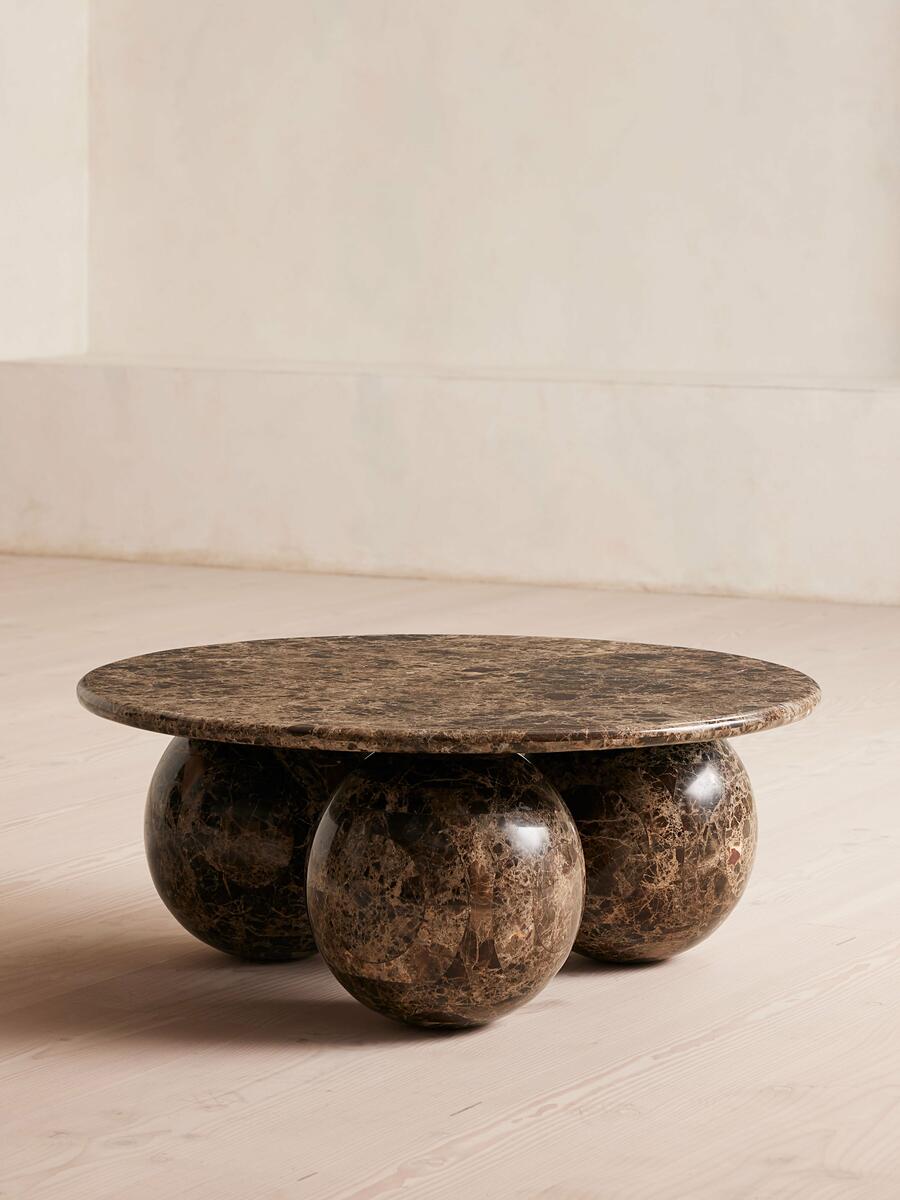 Oxley Coffee Table - Dark Emperador Marble - Listing - Image 1