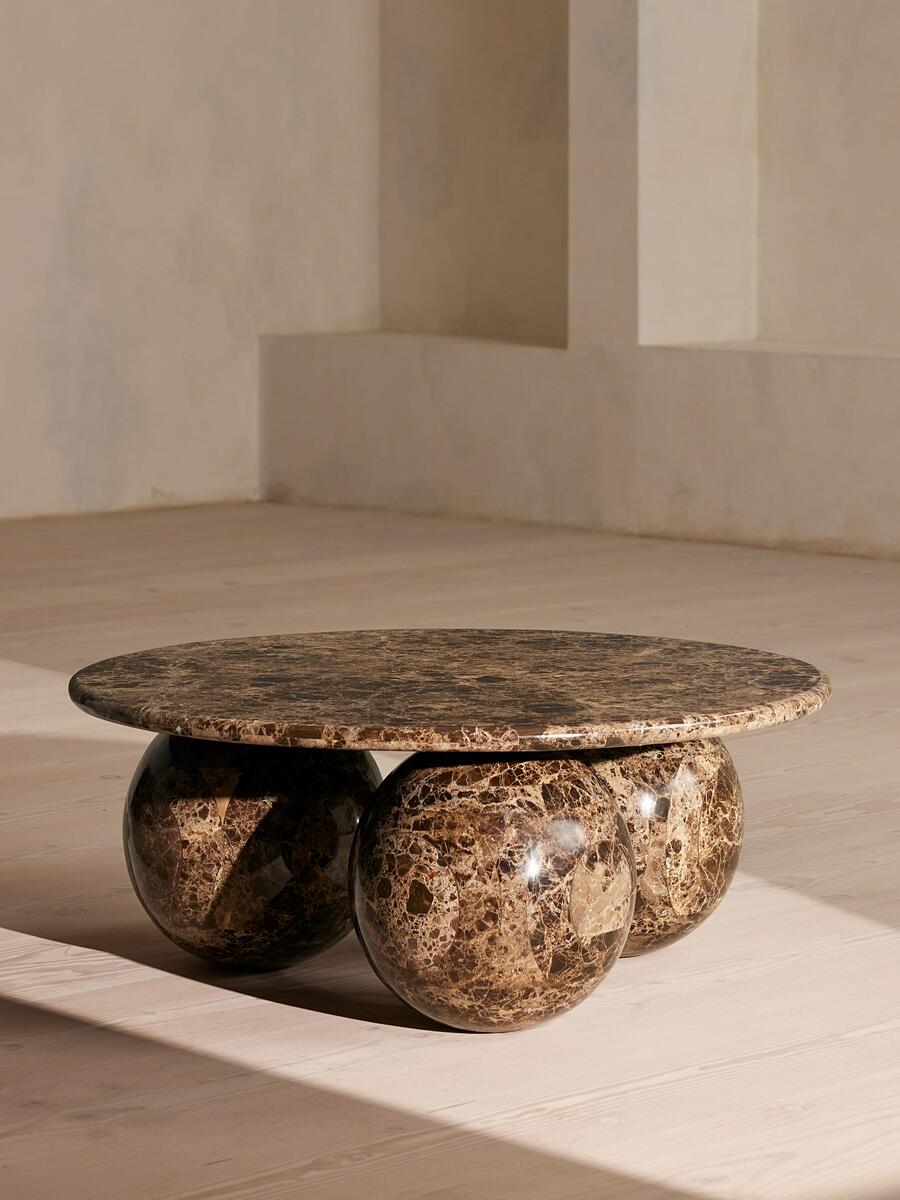 Oxley Coffee Table - Dark Emperador Marble - Listing - Image 2