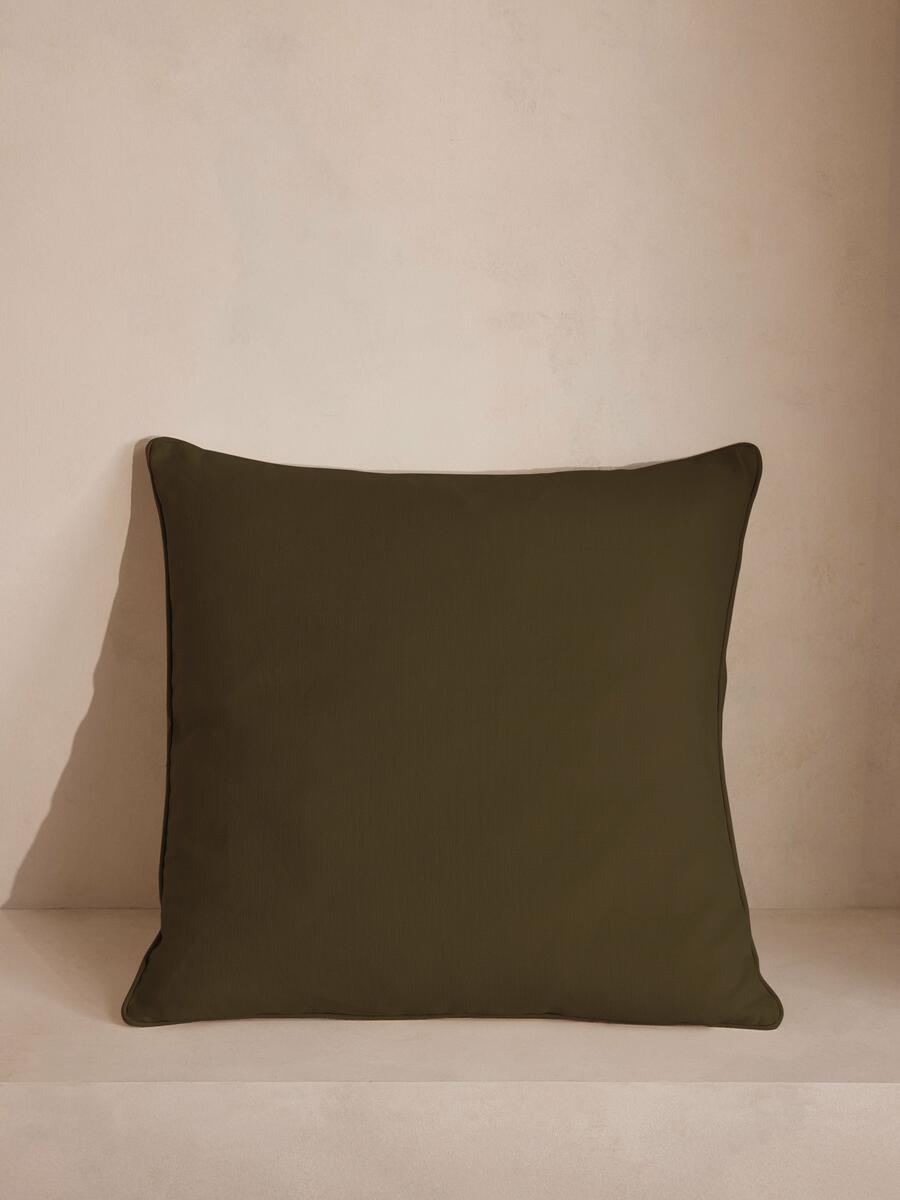 Vinnie Large Square Cushion - Olive - Listing - Image 1