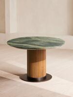 Murcell Oval Dining Table - Brazilian Green Marble - Images - Thumbnail 4