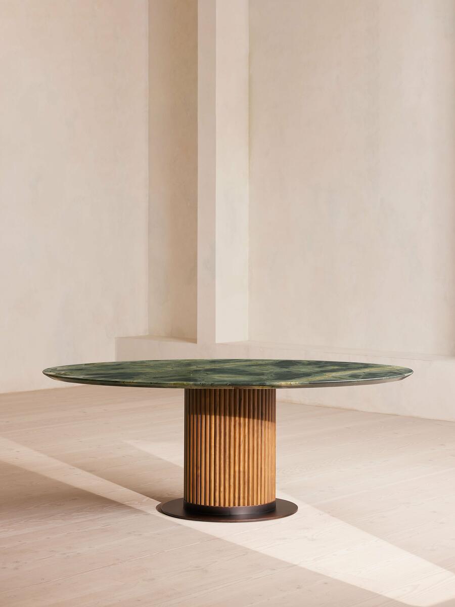 Murcell Oval Dining Table - Brazilian Green Marble - Listing - Image 1