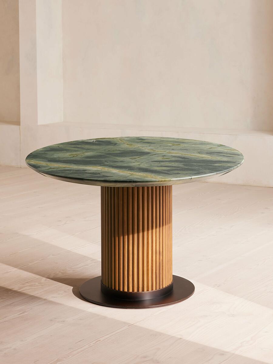 Murcell Oval Dining Table - Brazilian Green Marble - Images - Image 4
