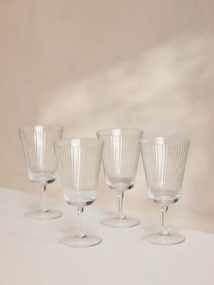 Fluted Wine Glass - Set of Four - Listing Image