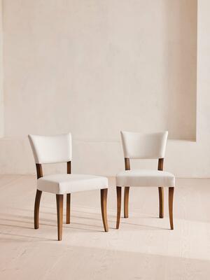 Pair of Molina Dining Chairs - Linen - Natural - Listing Image
