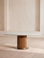 Murcell Oval Dining Table - Carrara Marble - Listing - Thumbnail 6