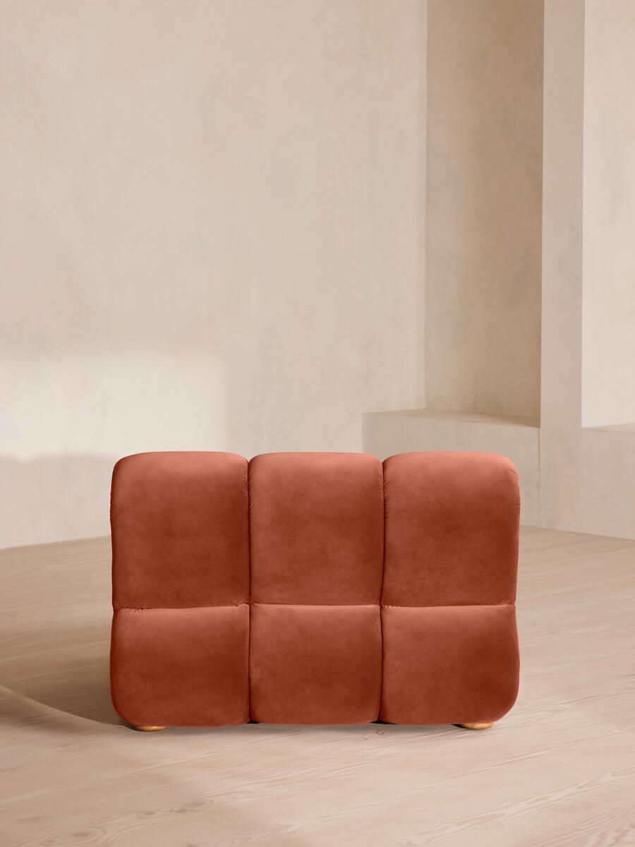 Noelle Modular Armchair - Velvet Rust - Images - Image 4