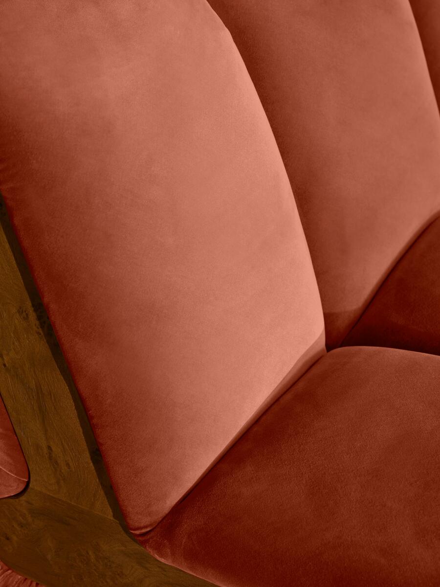 Noelle Modular Armchair - Velvet Rust - Images - Image 5