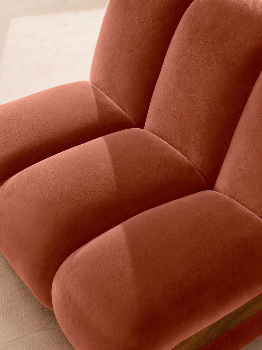 Noelle Modular Armchair - Velvet Rust - Images - Image 6