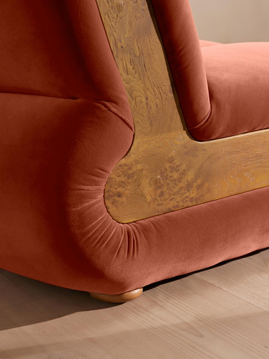 Noelle Modular Armchair - Velvet Rust - Images - Image 7