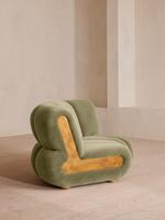 Noelle Modular Curved Armchair - Velvet Lichen - Images - Thumbnail 3