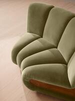 Noelle Modular Curved Armchair - Velvet Lichen - Images - Thumbnail 6