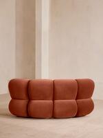 Noelle Modular Curved Armchair - Velvet Rust - Images - Thumbnail 4