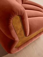 Noelle Modular Curved Armchair - Velvet Rust - Images - Thumbnail 7