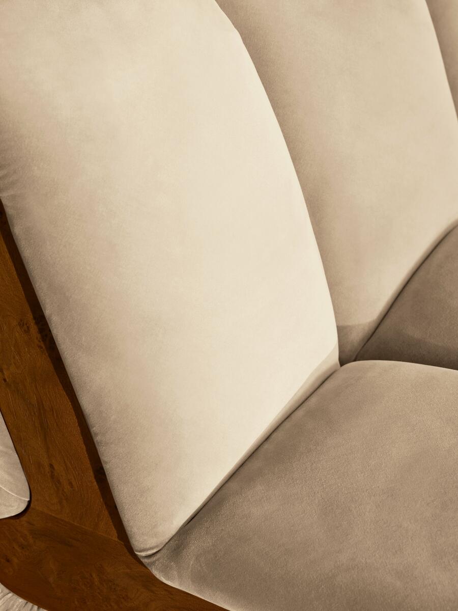 Noelle Modular Armchair - Velvet Porcelain - Images - Image 5