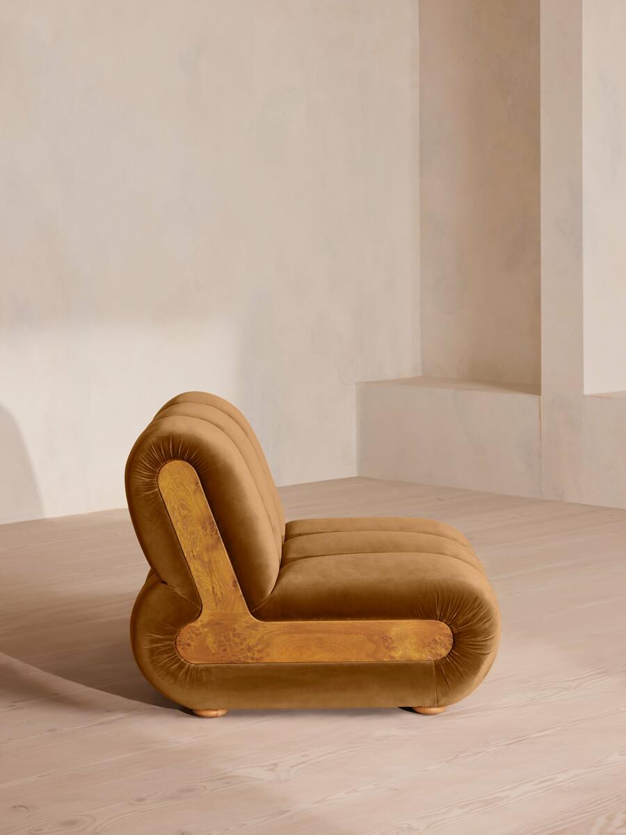 Noelle Modular Armchair - Velvet Mustard - Images - Image 3