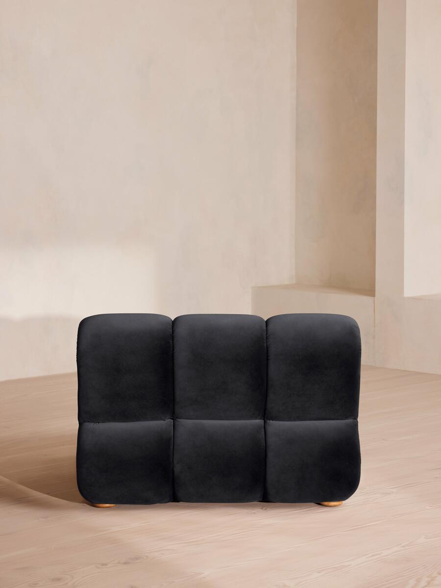 Noelle Modular Armchair - Velvet Royal Blue - Images - Image 4