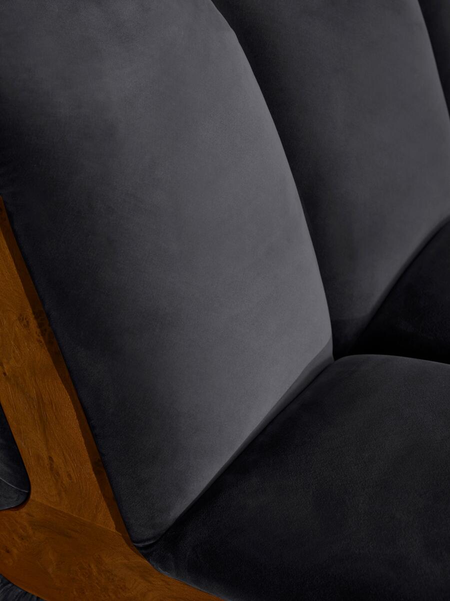 Noelle Modular Armchair - Velvet Royal Blue - Images - Image 5